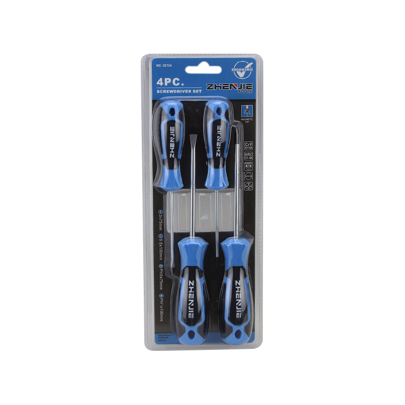 4pcs Set Pemutar Skru Slotted & Phillips Pemegang Rekaan Ergonomik