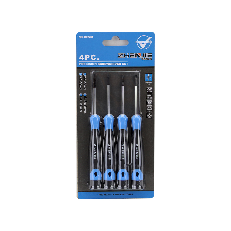 4pcs Pembungkusan Sandwic Set Pemutar Skru Ketepatan Phillips Slotted