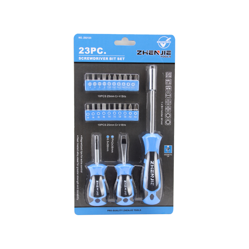 23pcs Pemegang Bit Magnetik CRV Pemutar Skru & Set Bit