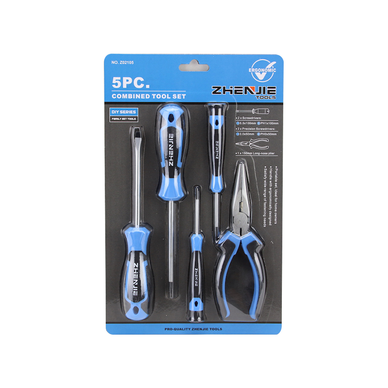 Set Playar Pemutar Skru 5pcs Slotted & Phillips CRV