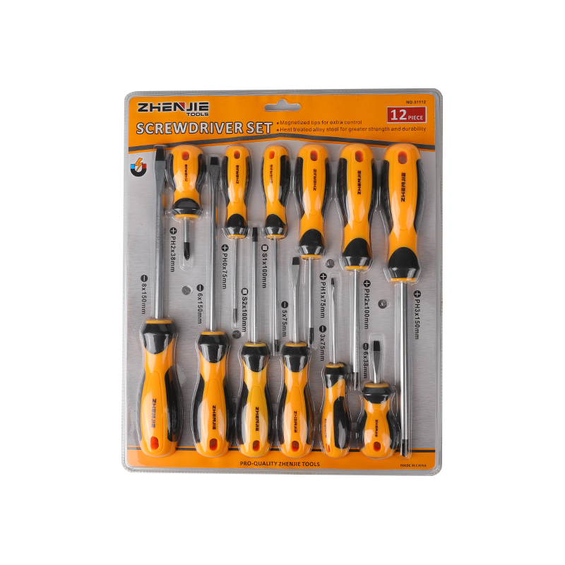 Set Pemutar Skru Phillips & Square CRV 12pcs