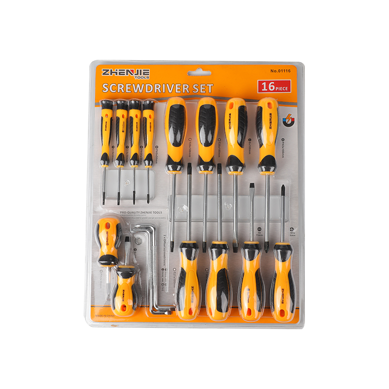 Set Pemutar Skru Phillips & Torx 16pcs Slotted