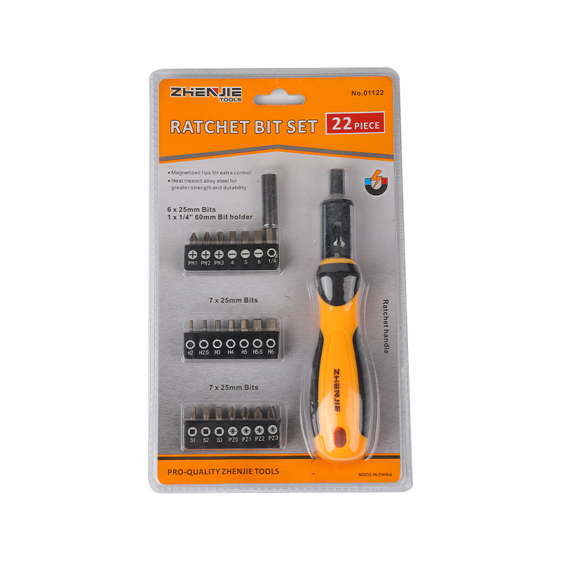 Set Bit Ratchet Hex Square Pozidriv Phillips Slotted 22pcs