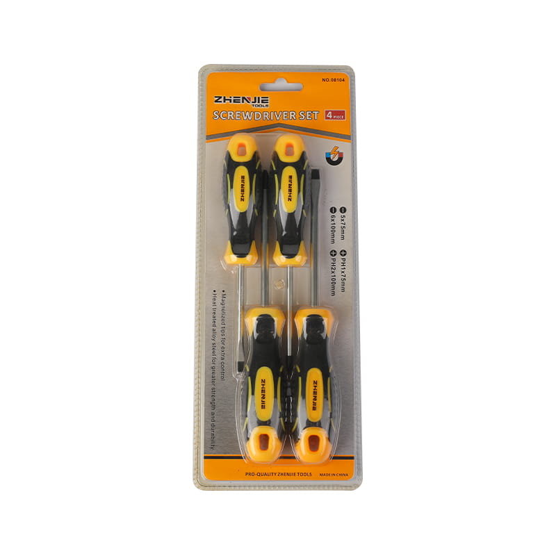 Set Pemutar Skru 4pcs Slotted & Phillips CRV