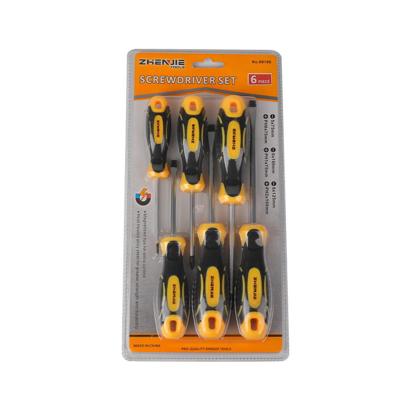 Set Pemutar Skru CRV 6pcs Petua Bermagnet & Phillips