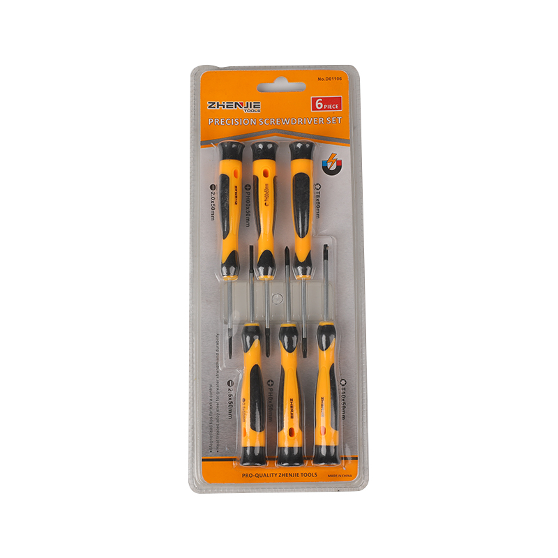 Set Pemutar Skru Ketepatan Phillips Torx 6pcs Slotted