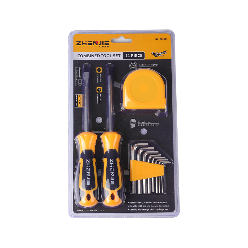 Set Pita Ukur Kunci Hex Pemutar Skru 11pcs Slotted & Phillips CRV