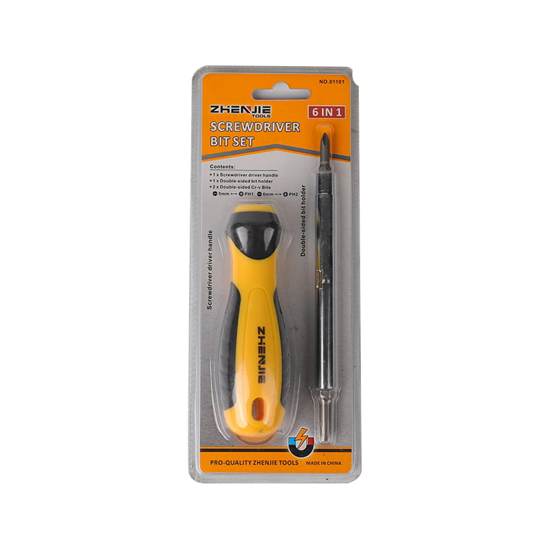 Set Bit Pemutar Skru Berslot & Phillips 6 dalam 1