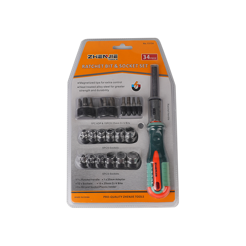 Set Bit Ratchet Persegi Hex Phillips Torx Berslot 34pcs
