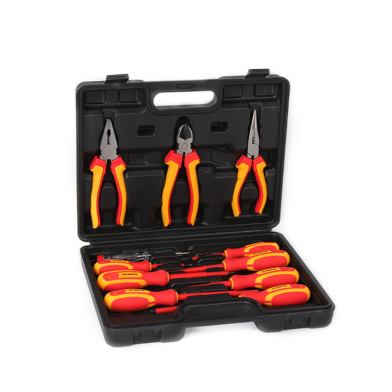 Set Pemutar Skru Bertebat 11pcs 1000V Alat VDE Magnetik untuk Juruelektrik