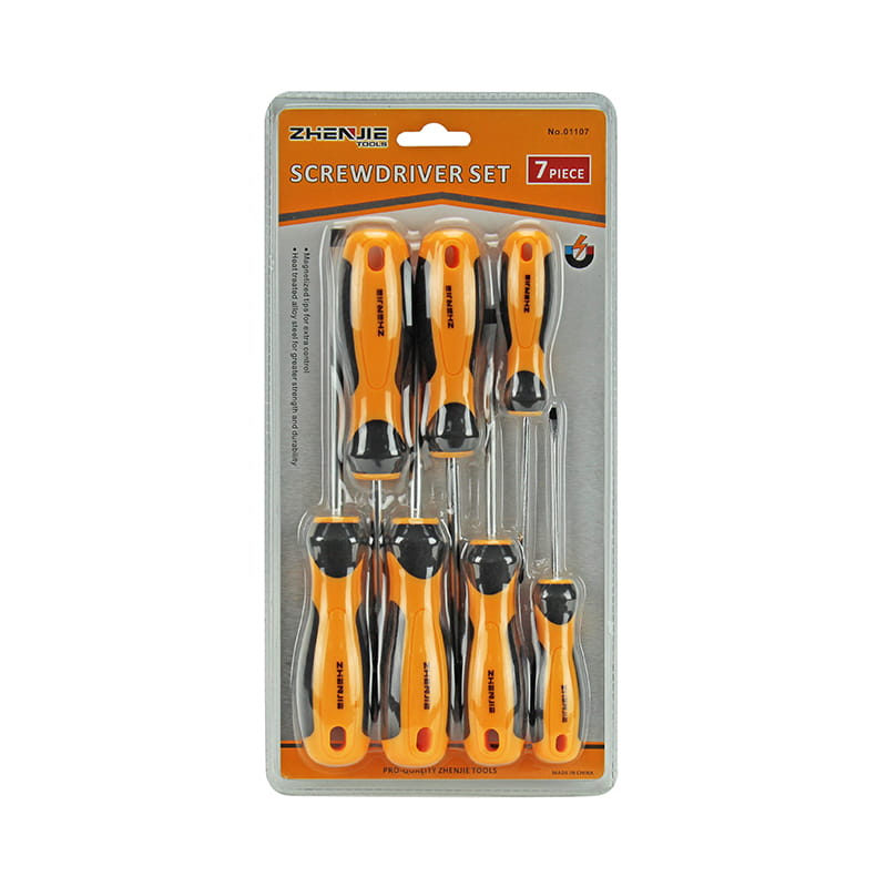 Set Pemutar Skru 7pcs Slotted & Phillips CRV