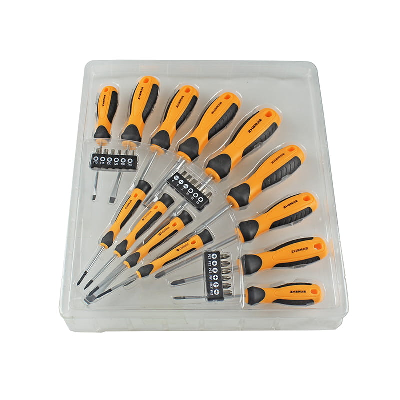 31pcs Set Bit Pemutar Skru Phillips Pozidriv Torx Square CRV