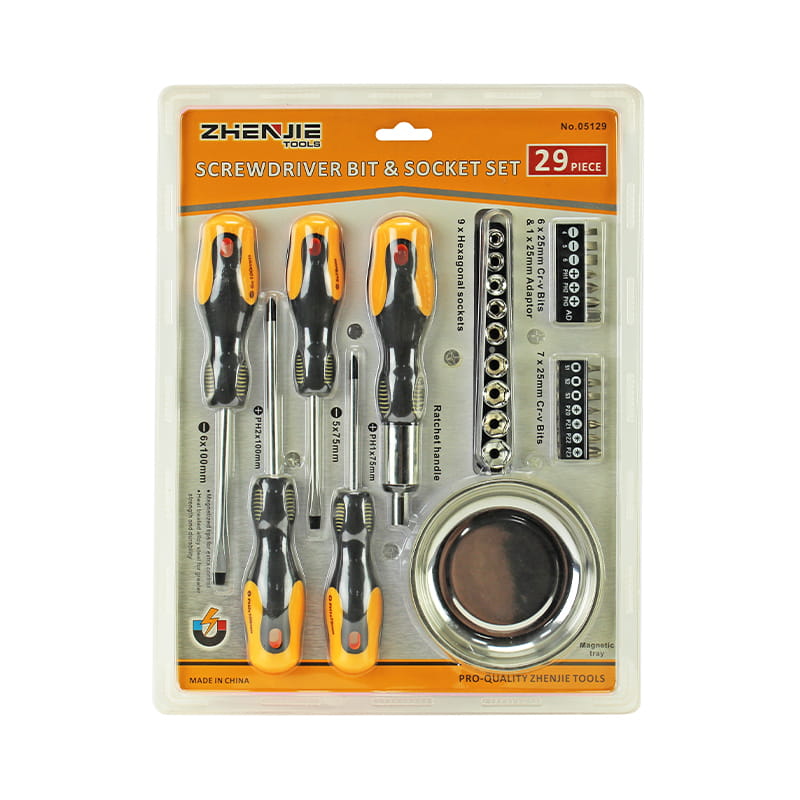 29pcs Set Bit Pemutar Skru Phillips Pozidriv Square