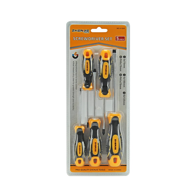 Set Pemutar Skru 5pcs Slotted & Phillips CRV