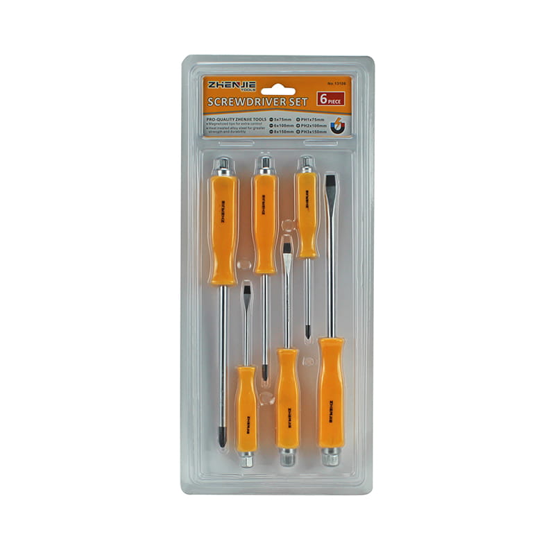 6pcs Pemegang Set Pemutar Skru CRV Rekaan Ergonomik