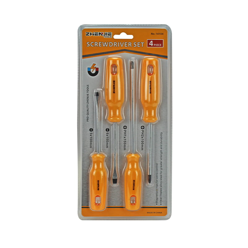 4pcs Pemegang Set Pemutar Skru CRV Rekaan Ergonomik