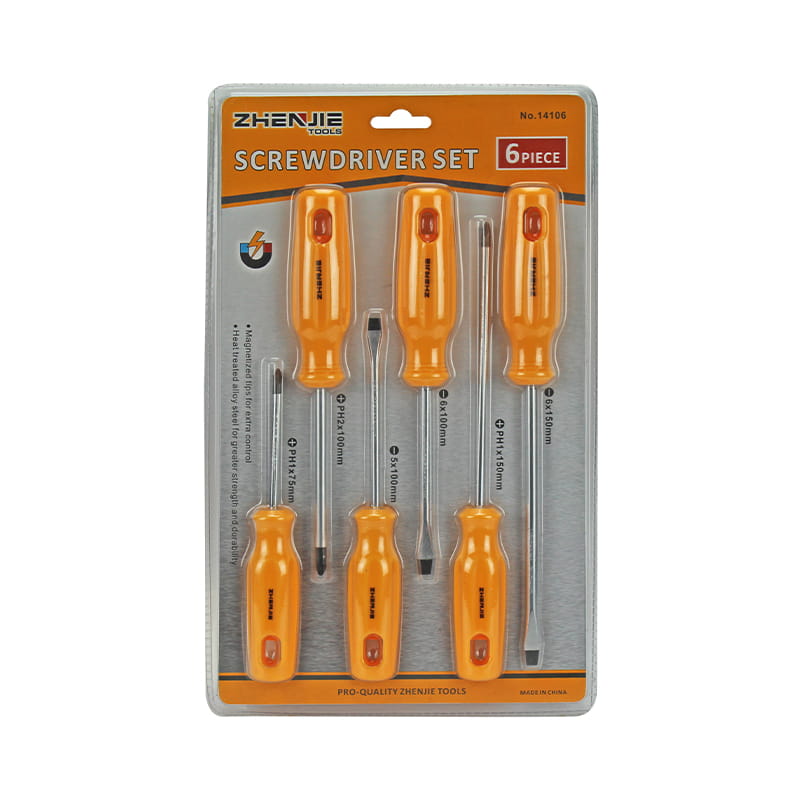 6pcs Pemegang Set Pemutar Skru CRV Rekaan Ergonomik