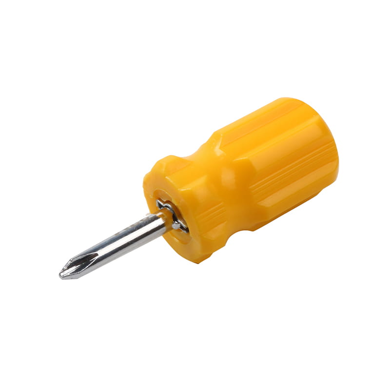 Pemegang Stubby 2 dalam 1 6mm-PH2 Pemutar Skru Bilah CRV Dua belah