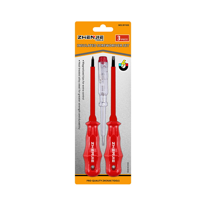 Set Pemutar Skru Bertebat CRV 3pcs Phillips dan Slotted