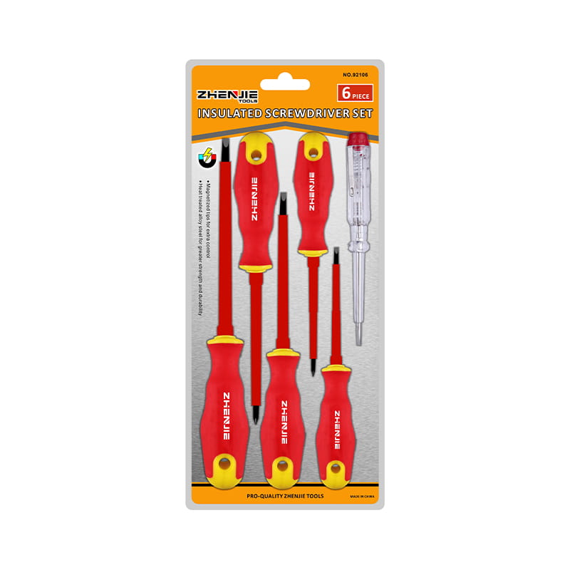 Set Pemutar Skru Bertebat 6pcs Slotted & Phillips CRV