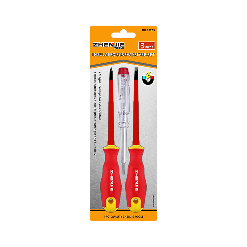 Set Pemutar Skru Bertebat CRV Petua Magnet 3pcs Slotted & Phillips