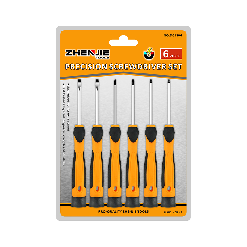 6pcs Pembungkusan Lepuh Berganda Set Pemutar Skru Ketepatan Phillips Torx Berslot