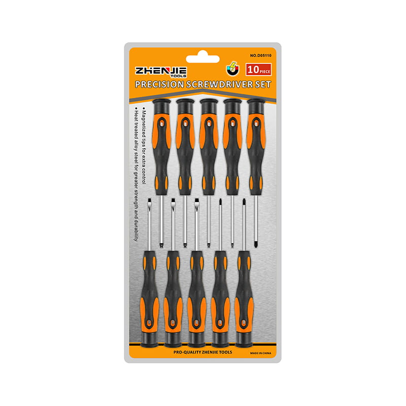 10pcs Set Pemutar Skru Ketepatan Phillips Torx CRV Berslot